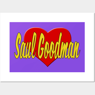 Heart Saul Goodman Posters and Art